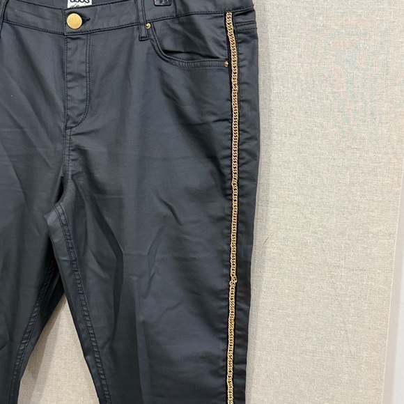 ASOS Denim Wax Coated Gold Chain Jeans 14 - Picture 2 of 12